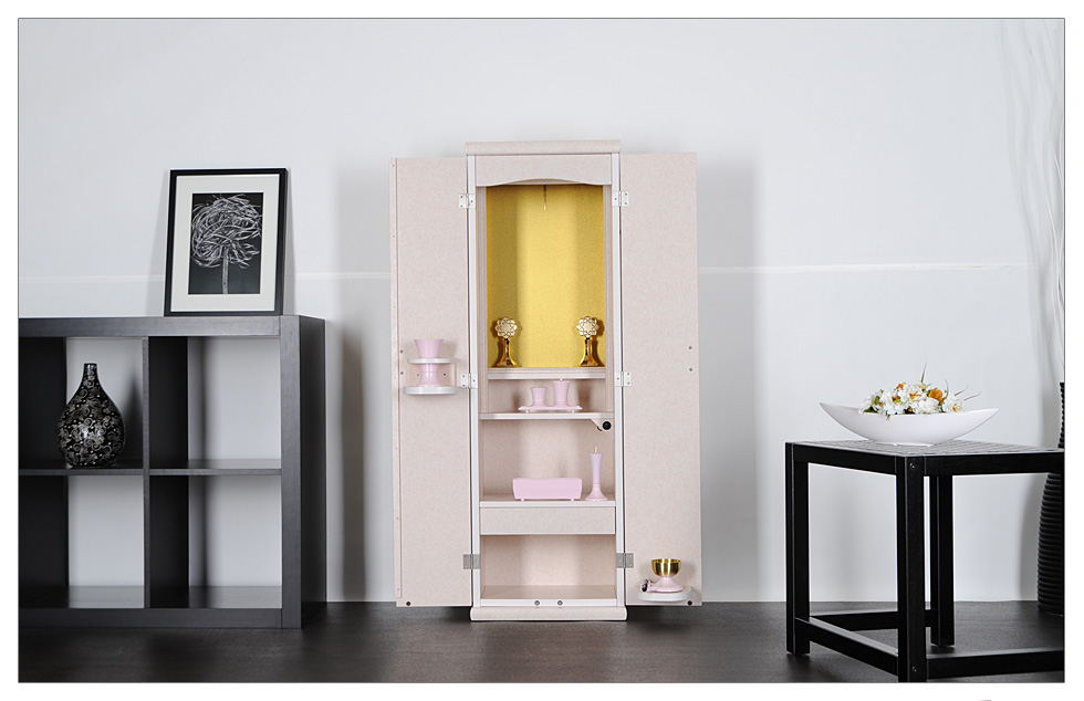 創価学会専用オリジナル家具調仏壇 スモール・ピンク