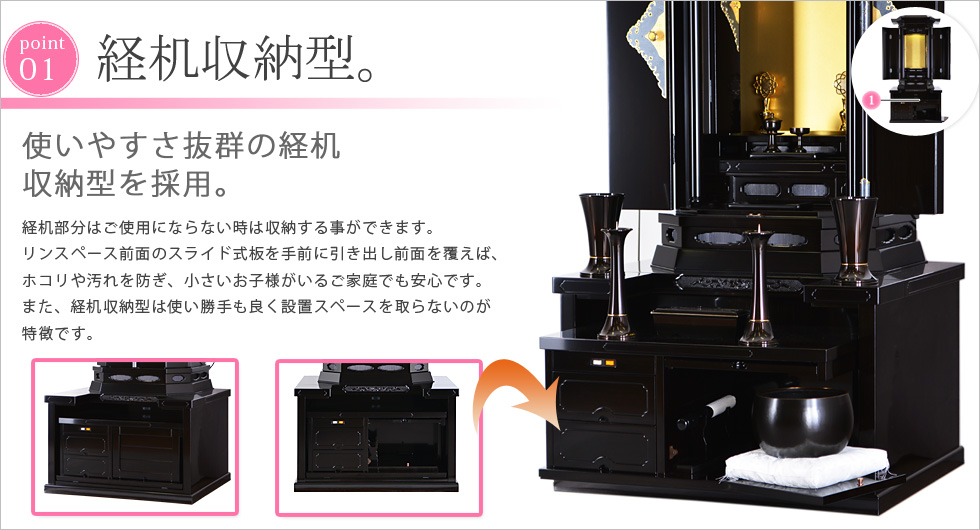 point01 経机収納型