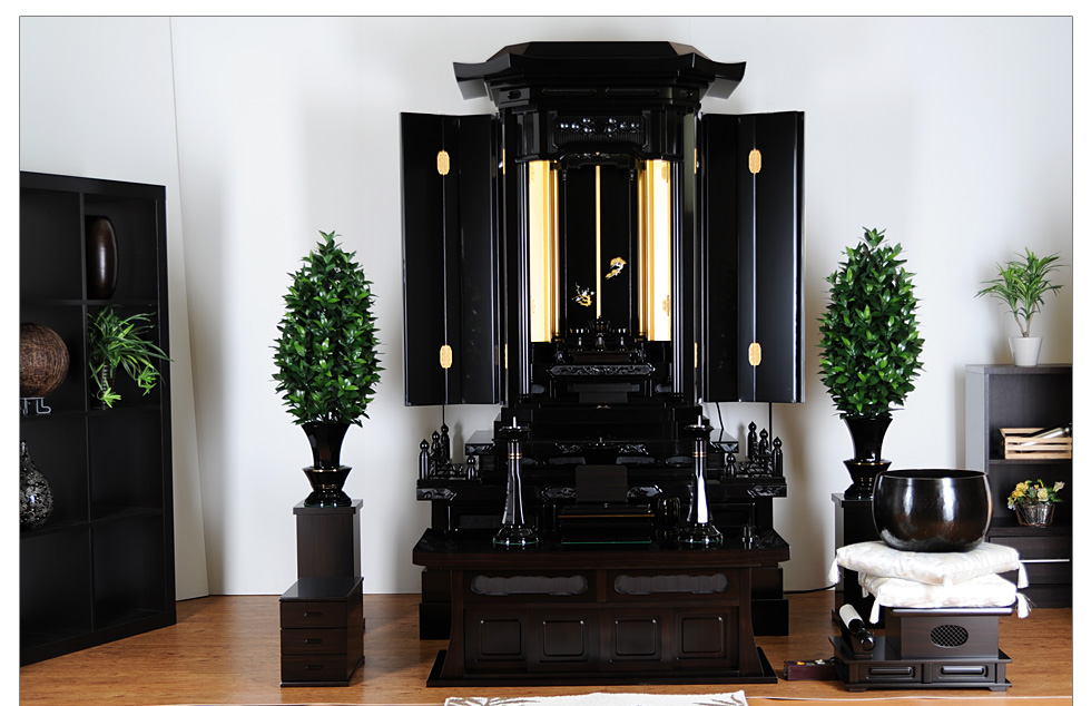 創価学会 黒檀 仏壇 中古 厨子型仏壇 電動開閉 千葉県発 発送相談可能