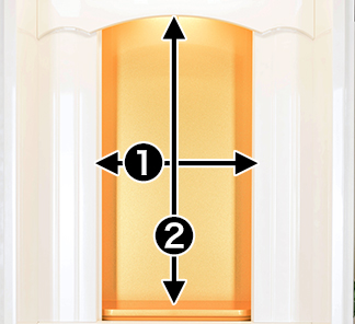 寸法図 お厨子部