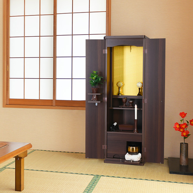 家具調仏壇 プリモ 引出付 ダーク | 創価学会仏壇＆仏具専門店 SGI仏壇