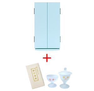 創価学会の仏壇セット コンパクト仏壇 新ブック型 ライトブルー | 創価学会仏壇＆仏具専門店