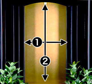 寸法図 お厨子部