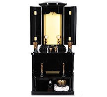 コンパクト仏壇 ミニ厨子 黒檀 25 | 創価学会仏壇＆仏具専門店 SGI仏壇